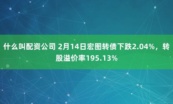 什么叫配资公司 2月14日宏图转债下跌2.04%，转股溢价率195.13%