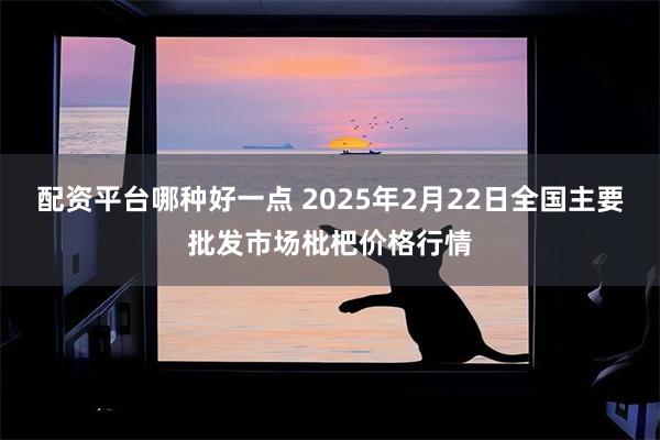 配资平台哪种好一点 2025年2月22日全国主要批发市场枇杷价格行情